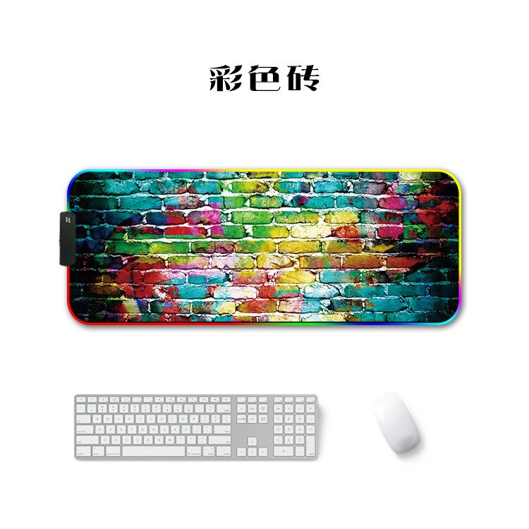 Rvb grand tapis de souris tapis de souris de jeu Gamer Led ordinateur tapis de souris grand tapis de souris avec rétro-éclairage tapis pour clavier tapis de bureau souris: 300x800x3mm10