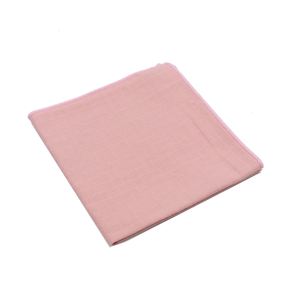 Adult Cotton Handkerchiefs Solid Color Hanky for Men Business Casual Pockets Square Handkerchief 23cm Width Wedding Hankies