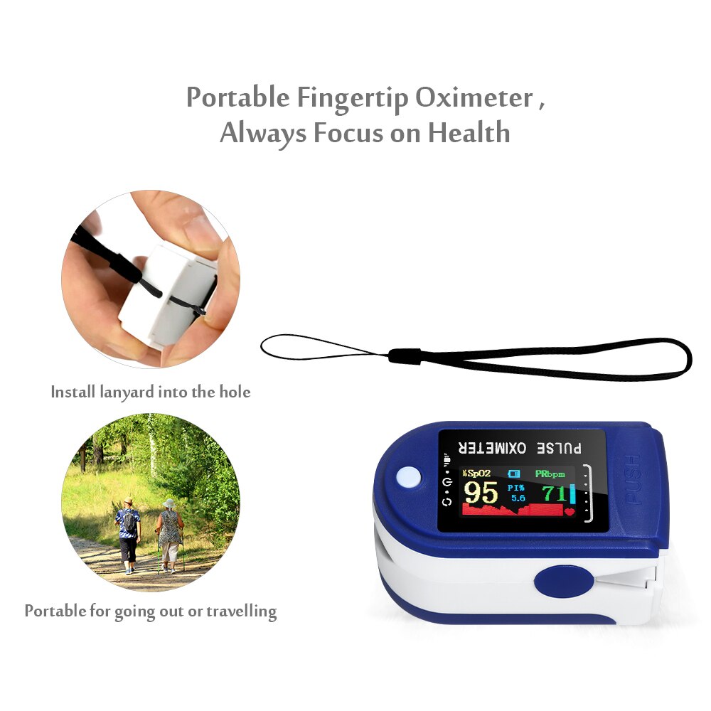 Oximeter pulsoksymetr tlenu we krwi spo2 pulsoksymetr PR palca przenośne pulsoksymetry miernik saturacji pulsometr pulsoximeter