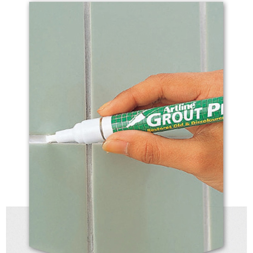 Pena branca do reparo da gap da telha 2-4mm linha largura da telha recarga artline grout caneta de secagem rápida da emenda da telha da pena do reparo à prova dmoulágua mouldproof