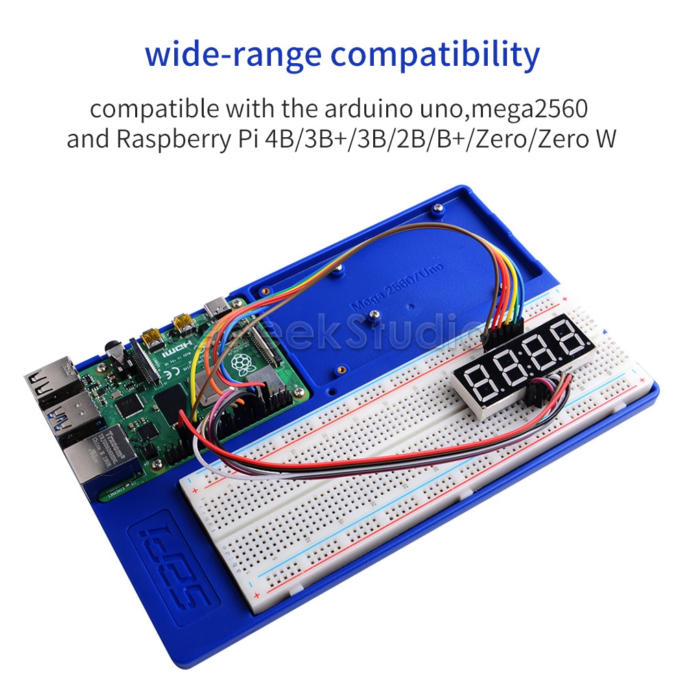 Abs Experiment Houder Platform Ontwikkeling Breadboard Voor Raspberry Pi 4B/3B +/3B/2B/B +, zero/W, Mega 2560