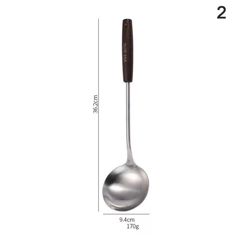 1pcs Kitchen Tools Set Stainless Steel Cooking Tools Utensils Set Kitchen Gadgets Accessories Soup Spoon Spatula: A2