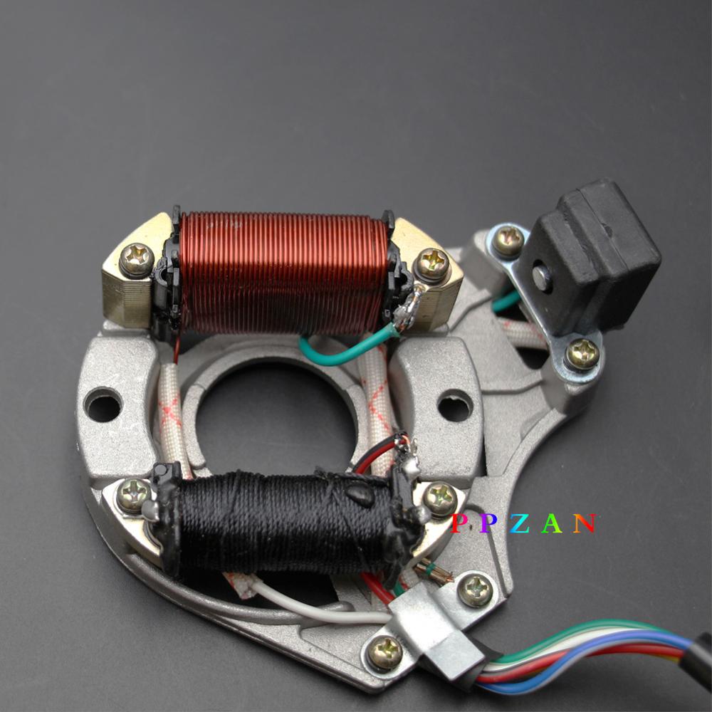 ATV Quad STATOR IGNITION MAGNETO PLATE For 50CC 70CC 90CC 110CC 125CC Chinese 2 Coil Taotao Coolster Sunl JCL PPZAN