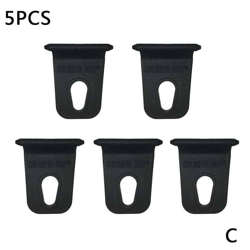 Gancho de ropa para caravana, accesorios para toldo, colgador para toldos de autocaravana, accesorios para remolque, ganchos de cobertizo modificados, 5 uds.: 5pcs black