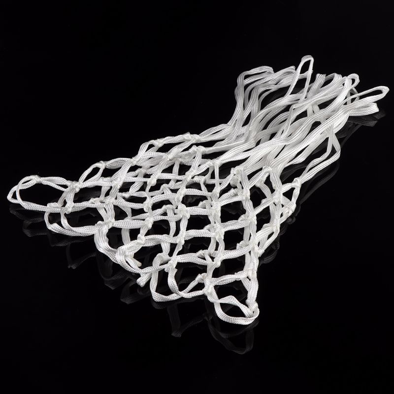 Deluxe non-pisk erstatningsbasketballnet holdbart robust nylon hoop målfælg mesh