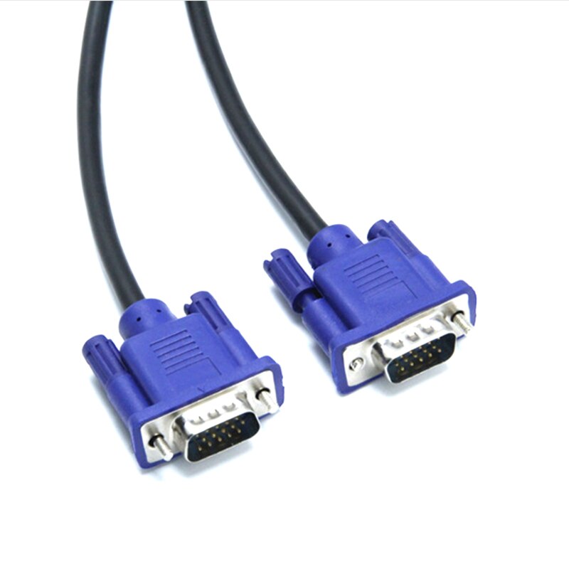 1.5m to 15m Computer Monitor VGA Extension Cable HD 15 Pin Male to Male VGA To VGA Cable full Copper conductor for Laptop PC