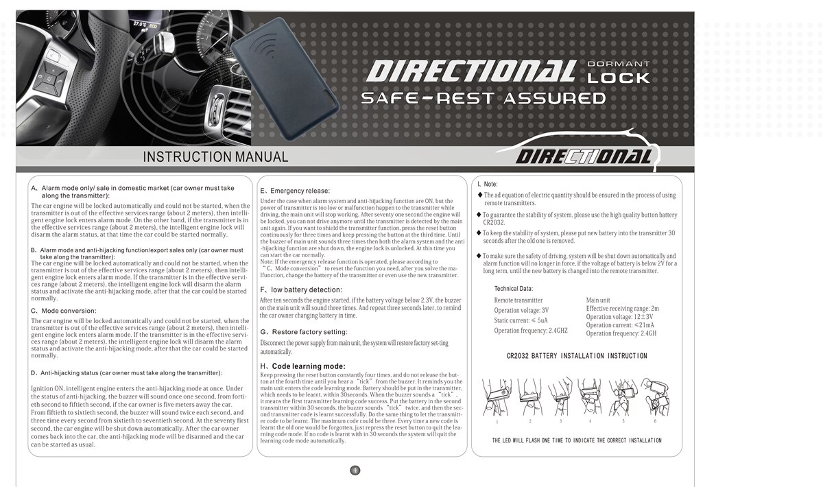 2.4gh Wireless Immobilizer Car Engine Lock Autocar Immobilizer Intelligent Circuit Cut Off Anti-Hijacking