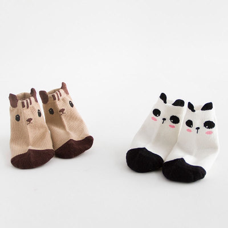 Baby Anti-Slip Lente Sokken Herfst/Winter Cartoon Asymmetrie Leuke Peuter Katoen Vloer Sokken Kinderen Sokken voor Kinderen