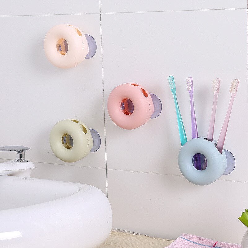 Wall-suction toothbrush holder bathroom wall-mounted toothbrush holder suction cup toothbrush holder toothbrush holder