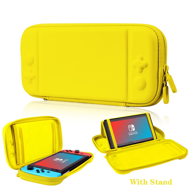 10 slots de cartão acessórios saco de armazenamento macio console camada interna carry case para nintend switch caixa de pele casca colorida para ns: Luz feijão verde