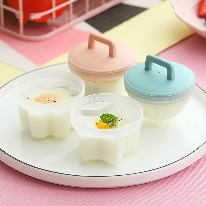 Hervidor de huevos de plástico, utensilio de cocina, molde con tapa, cepillo, máquina para tortitas
