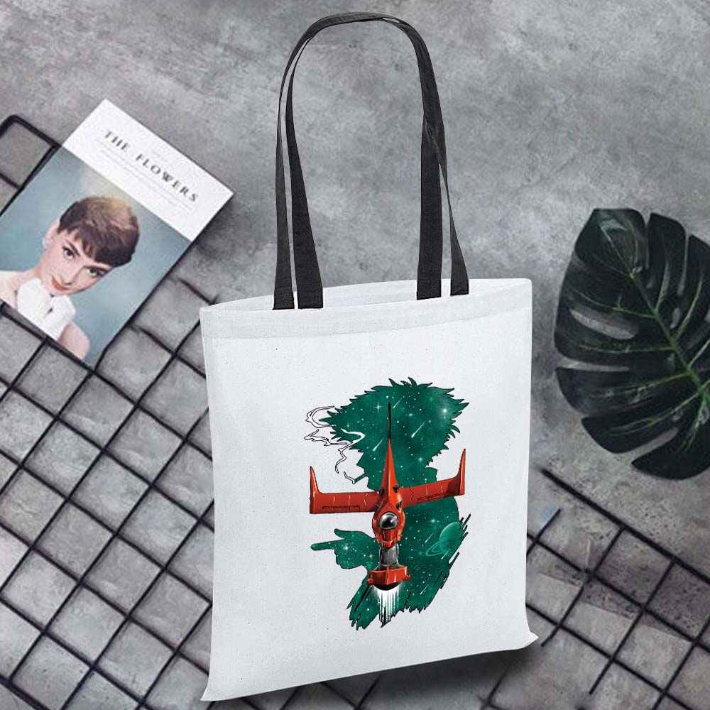 Wilde Ecobag Moeiteloos Canvas Draagtas Japan Patroon Draagbare Vrouwelijke Boodschappentas Dames Schoudertassen: japan025