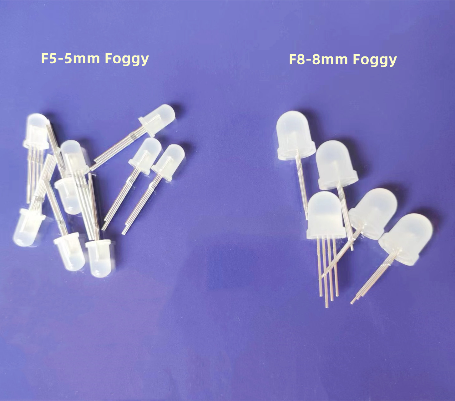 DC5V WS2812D F5 5mm F8 8mm Round RGB LED WS2812 chipset inside RGB Full color Frosted LED Chips 20pcs-1000pcs