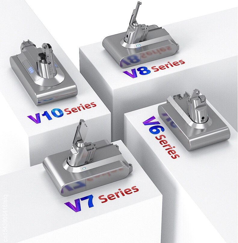 Vacuum Cleaner Battery For Dyson V8 Series 2200mAh-5600mAh Li-ion Replace Battery SV10 Absolute Animal Motorhead Fluffy