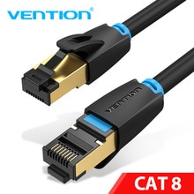 Vention Cat8 Ethernet Cable SSTP 40Gbps Super Speed Cat 8/7 RJ45 Network Lan Patch Cord for Router Modem PC RJ 45 Ethernet Cable