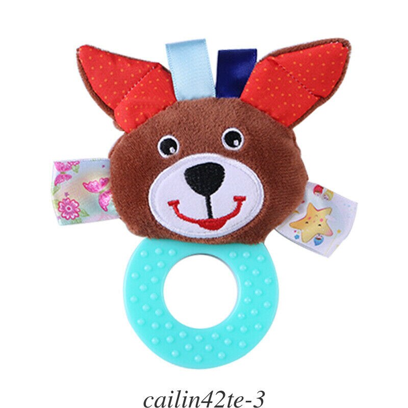 Baby Kleinkind Kind Krippe Kinderwagen Playmat Gym Aktivität Sensorischen Weiche Spielzeug Tier Spielzeug Handbell Baby Rasseln Plüsch Pädagogisches: Dog