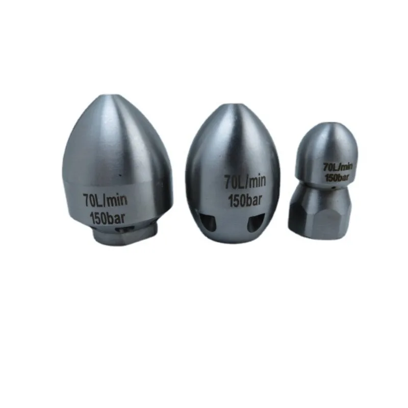 Boquilla de lavadora de alta presión G1/2 pulgadas, tubo de descarga, manguera de drenaje, cabezal rociador de acero inoxidable para herramientas de limpieza sucia pesada