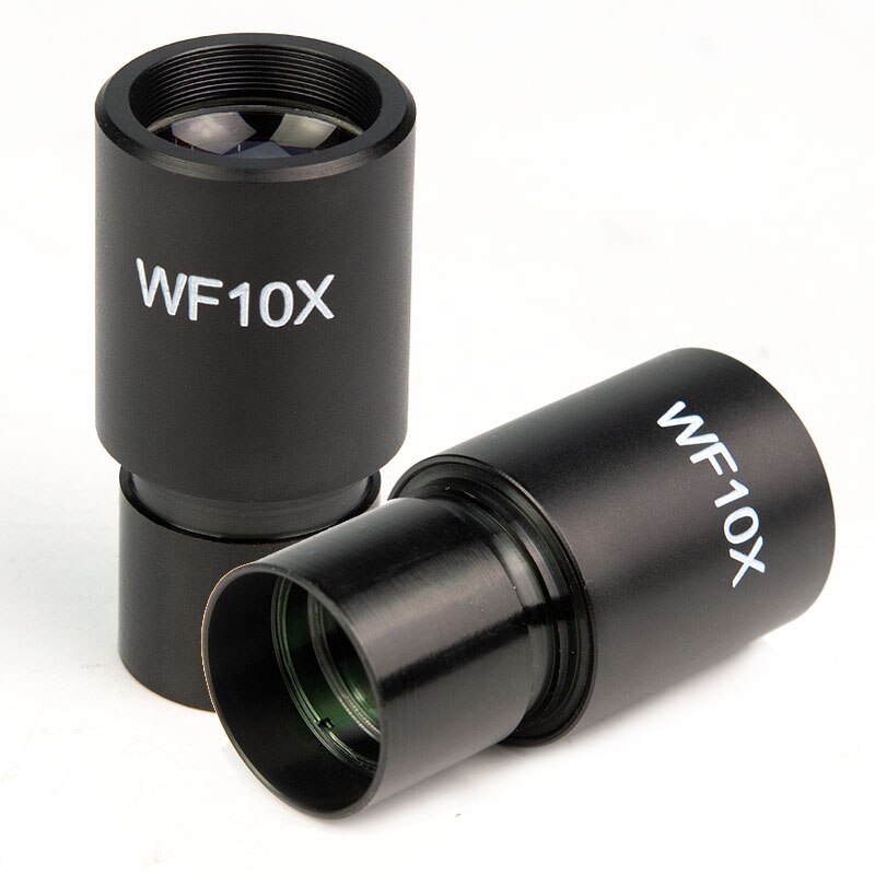 Optical Compound Biological Microscope Widefield 10x Reticle Eyepiece Microscopio Ocular Lens Interface Size 23.2mm: 2PCS