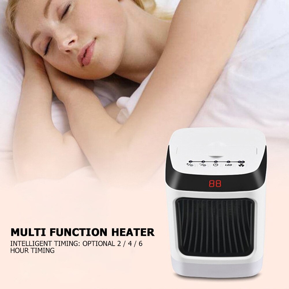 Portable Electric Heater Desktop Heating Warm Air Fan Home Office Wall Handy Air Heater Bathroom Radiator Warmer Fan