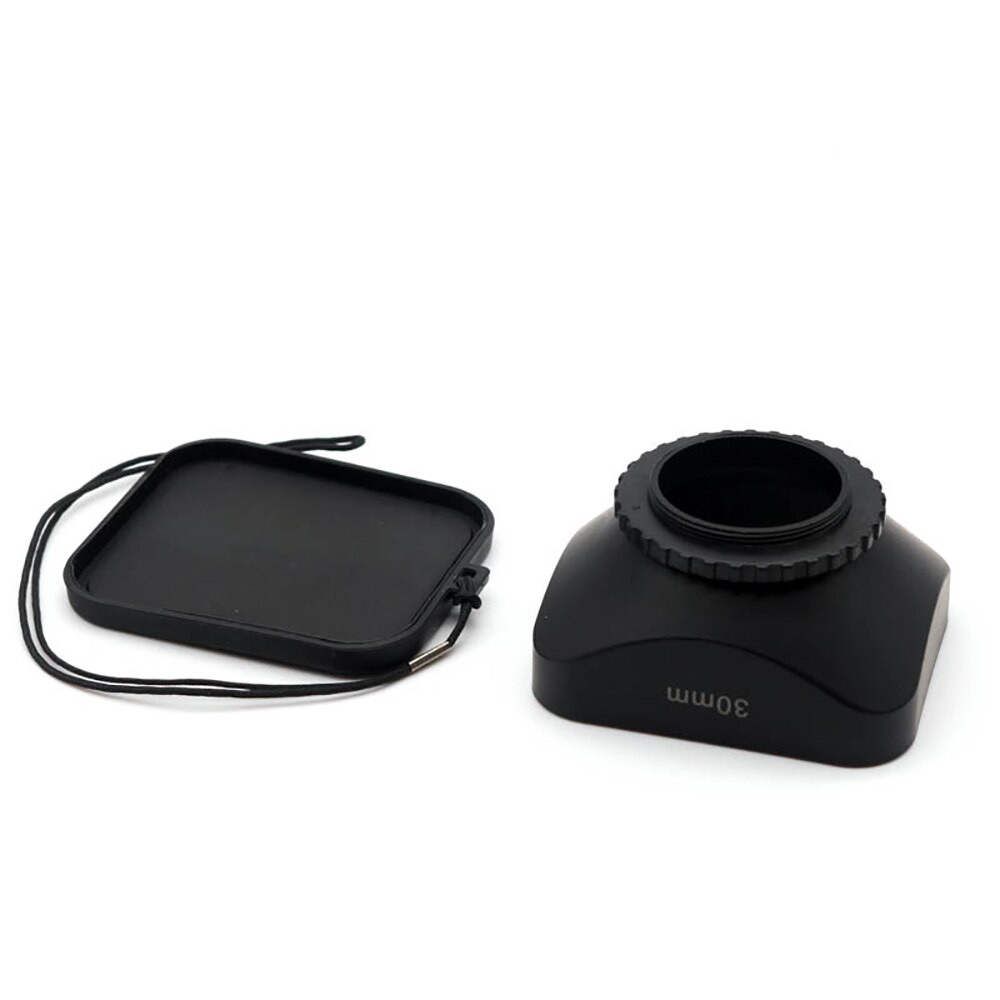 Screw Mount 30/30.5mm 37mm 46mm DV Camera Lens Hood with Cap for Canon Sony Nikon Digital Video