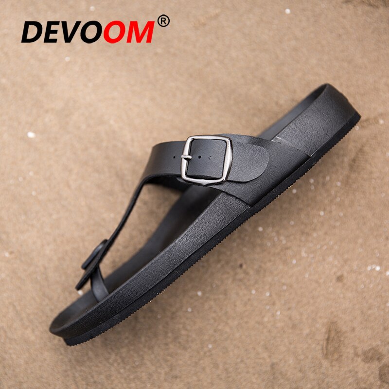 Fiske hjemmesko herre t tøffel pu øvre sommer side spænde strand sandal herre flip flop waslking fiskesko til mand