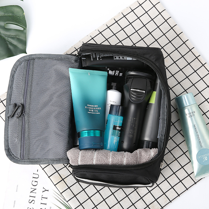 Neceser de viaje colgante, organizador y Kit Dopp de higiene para el baño con gancho para accesorios de viaje, artículos de tocador, baño Shav
