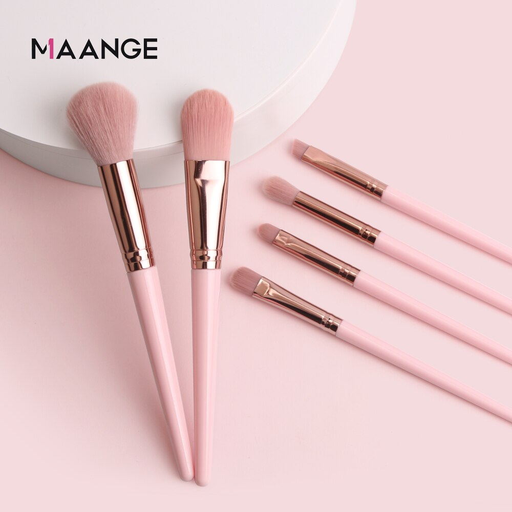 Maange conjunto de pincéis de maquiagem, 7/11 peças, pó, base, sombra, blush, kit de pincel de maquiagem, beleza dos olhos, viagem ferramenta cosmética,