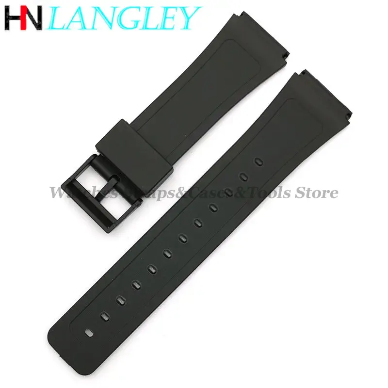 Correa de goma para reloj Casio W800H Band 12 14 16 18 20mm 22mm accesorios de correa de silicona para buceo deportivo F91W F84 F105/108/A158