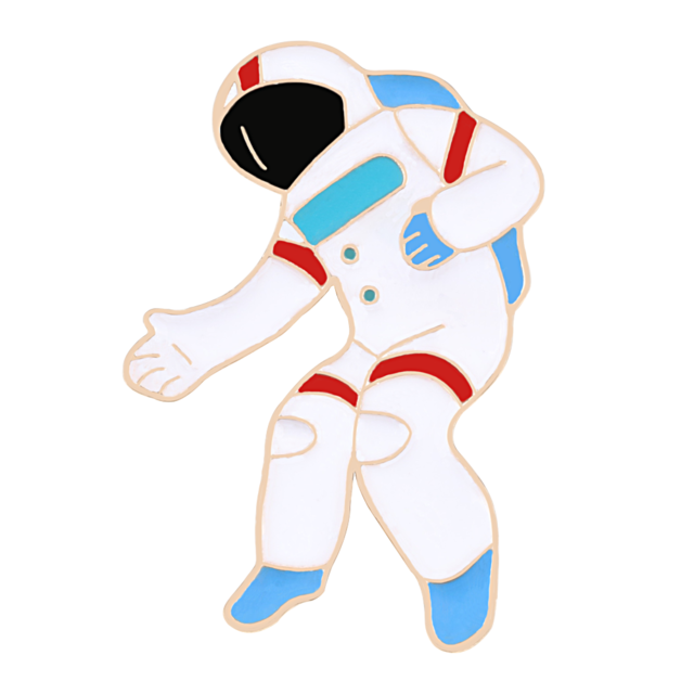 Broche espacial de esmalte, preciso do meu espaço, broche de astronauta, constelações, lapela, presentes para crianças, broches e joias de emblemas: astronaut