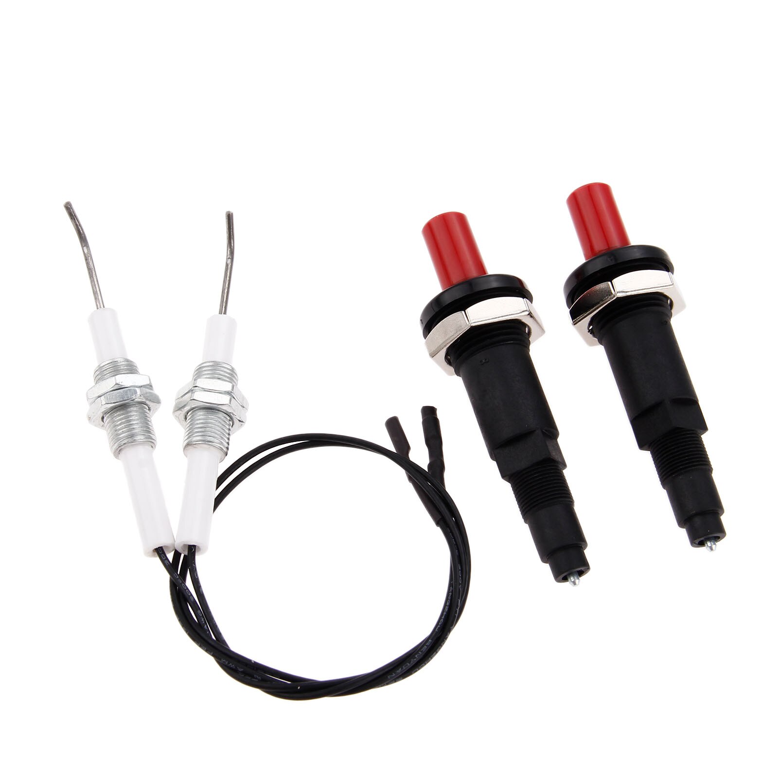 2sets Push Button Spark Ignition Set Generator Piezo Gas Pilot Ignitor Thread M10