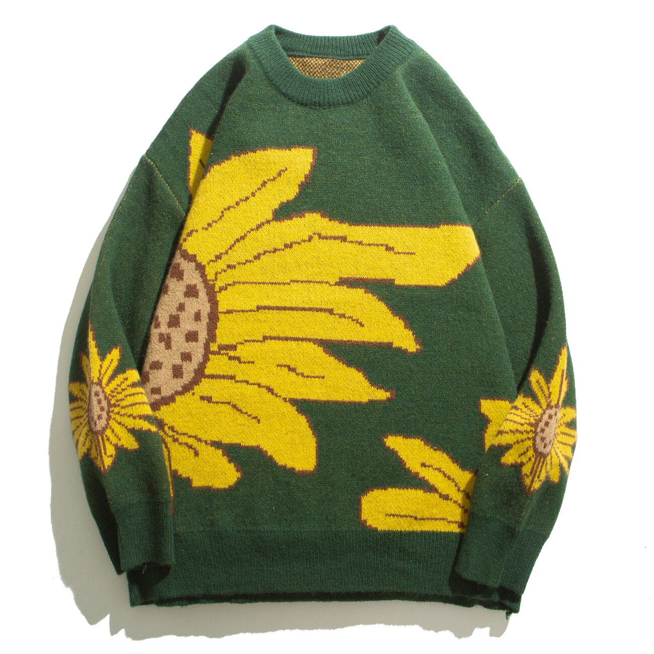 Tournesol pull hommes tricots pull automne Harajuku pull décontracté surdimensionné Hip Hop Streetwear coton hommes vêtements hauts
