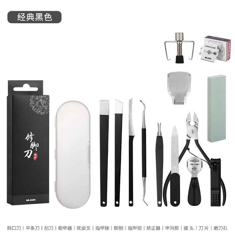 Hersteller Direkt Edelstahl Yangjiang Beruf xiu jiao dao Set Yangzhou Drei Messer Entzündliche Nut Ring