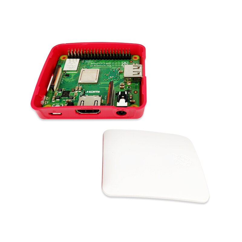 Official case for Raspberry Pi A and 3A+ red & white color
