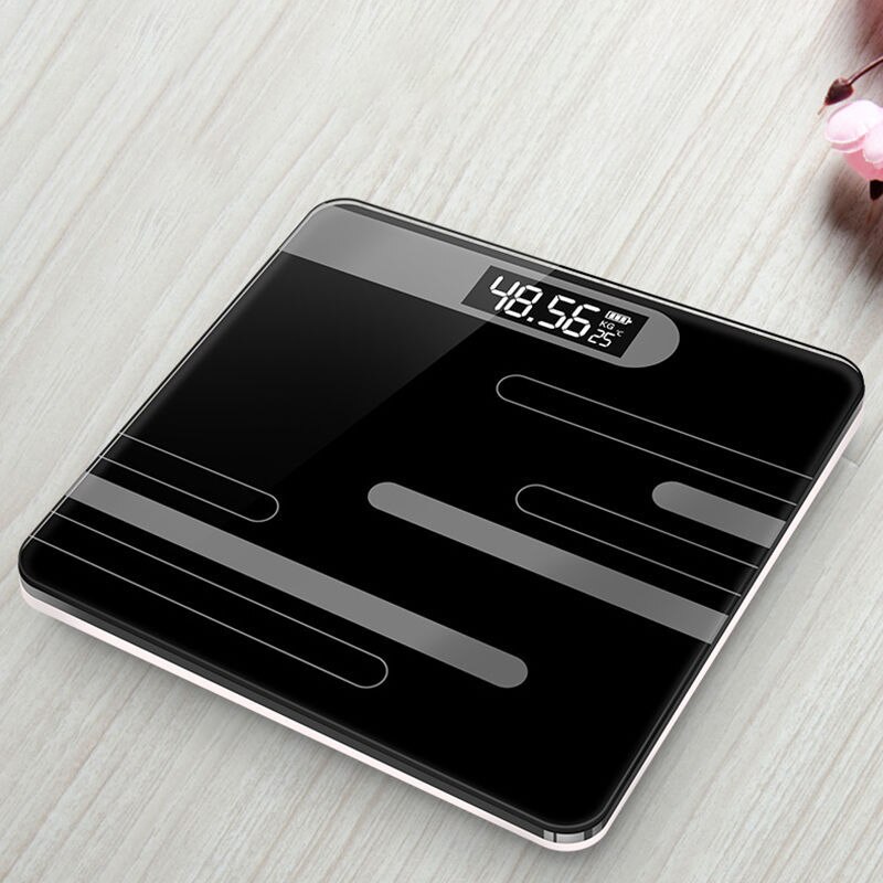 Bathroom Body Floor Scales Bath Scale Body Weighing Digital Body Weight Scale LCD Display Glass Smart Electronic Scales: 3