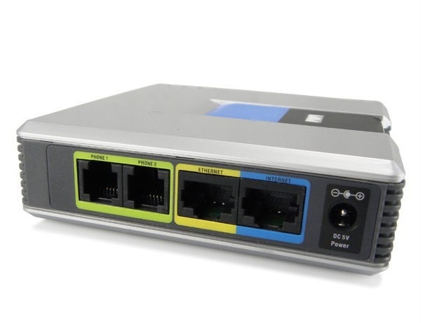 ! Unlocked SPA2102 Linksys Voip Adapter Met Router Factory Prcie Met Doos