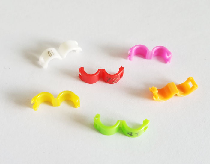100 stk plastik snapringe duebånd