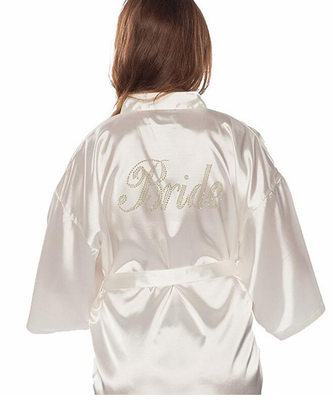 Camisola feminina branca, vestido de noiva ou robe para casamento, roupa de dormir