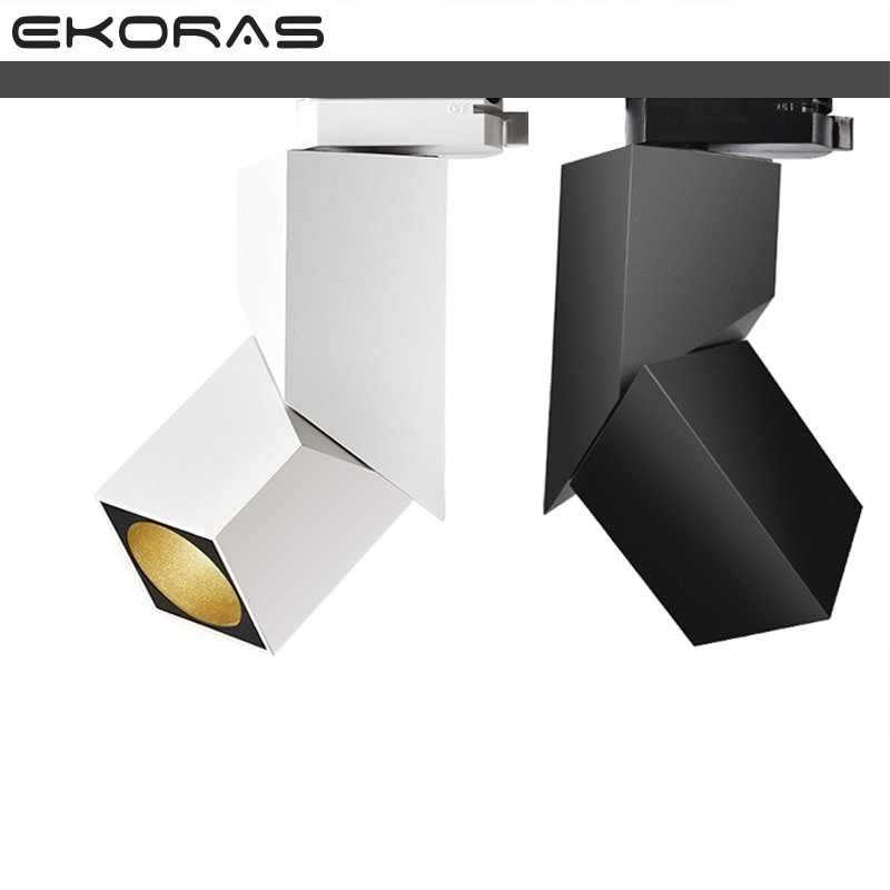 Art cube 7W 12W 15W CREE led spoor licht Verstelbare hoek Rail lamp achtergrond verlichting armatuur spot verlichting