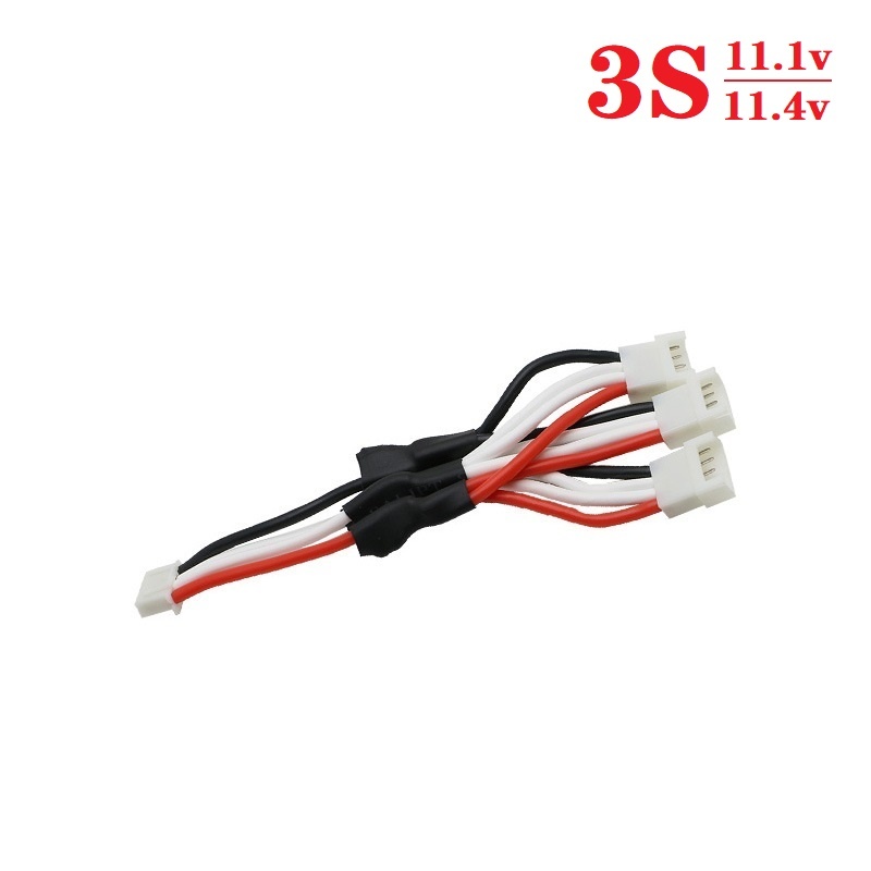 7,4 V/7,6 v 11,1 v/11,4 v Lipo carga de batería cable de línea paralela USB 2S 3S cargador de equilibrio B3 B3S: Lavanda