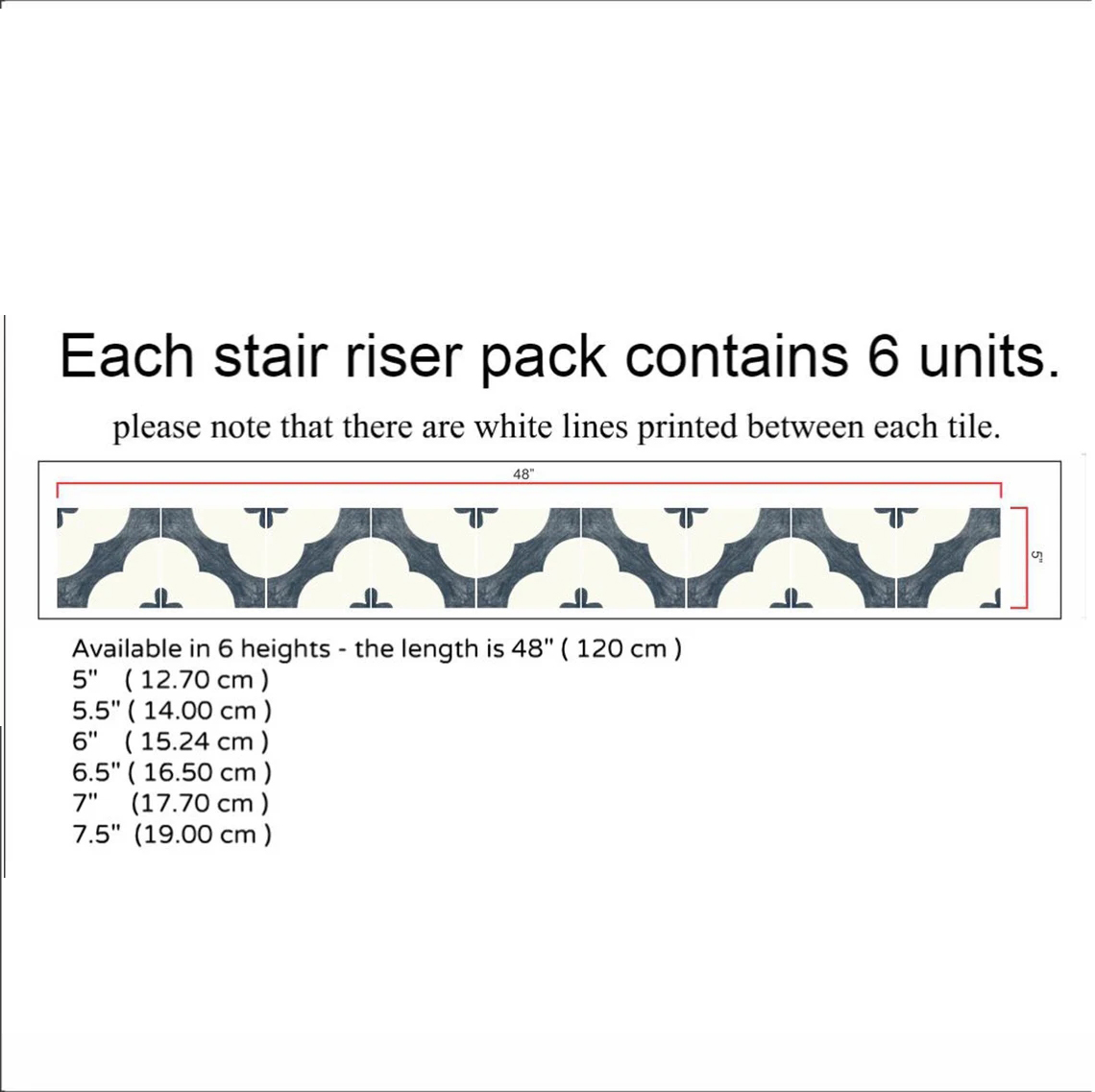 Tile Stairs Stickers Waterproof Non-slip Floor Sticker Home Renovation Poster Thick Stairway Renew Furniture Adhesive: 2021TS005-2 / 14cmx120cmx6pcs