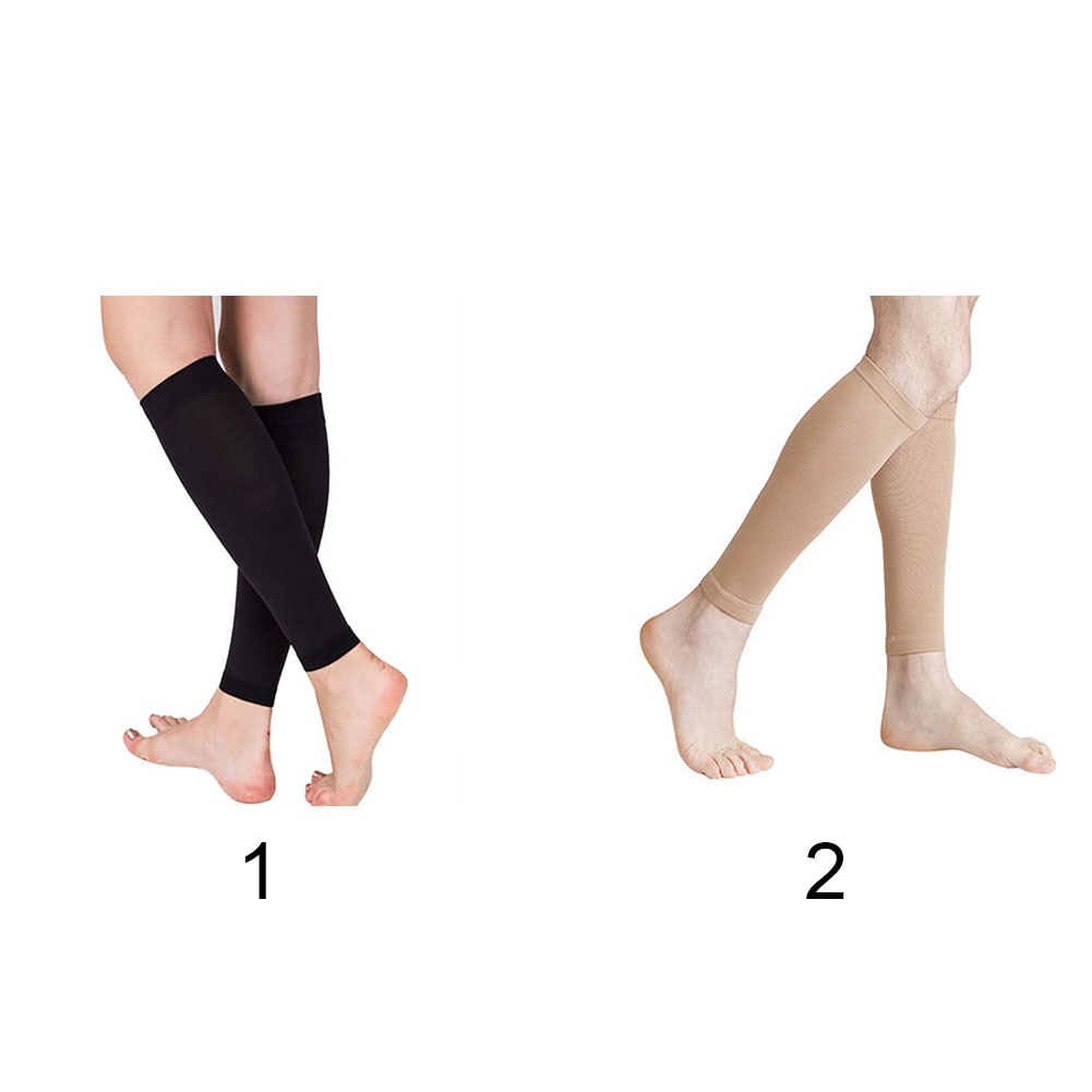 Stretch graduerede kompressionsstrømper knæhøje ortopædiske sokker fast tryk cirkulationsstrømper stretch lægstøttestrømper