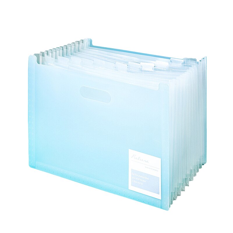 Multi-layer Folders Accordion File Holder Document Pockets Organizer Test Paper Pockets With Index Post: -BL1