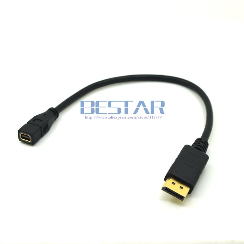 25cm Thunderbolt Mini DisplayPort Female To DP Male Adapter Converter For MacBook Pro Air Surface pro3 pro2 TOSHIBA