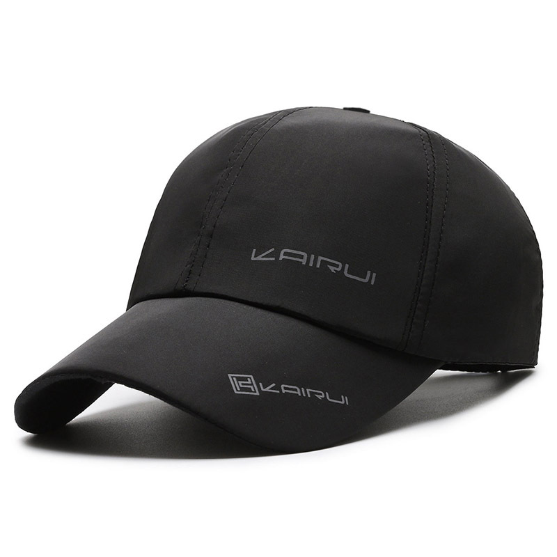 Sommerkasket, baseballkasket med mærke, mænd og kvinder, kasket med ben, snapback-hatte til mænd, bones gorras hombres casquette homme, кепка 여름모자: Sort