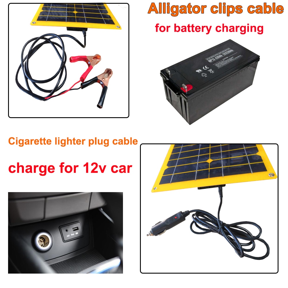 100w Flexible Solar Panel 12v mono Solar cell charger 5v usb for mobilephone Outdoor Cycling Climbing Hiking Camping 12v Battery