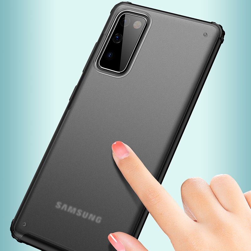 fallen für samsung s20 fe stoßstange abdeckung auf Galaxis s20 Fan Auflage s 20 20s s20fe 4g 5g schutz telefon zurück coque tasche tpu pc matt