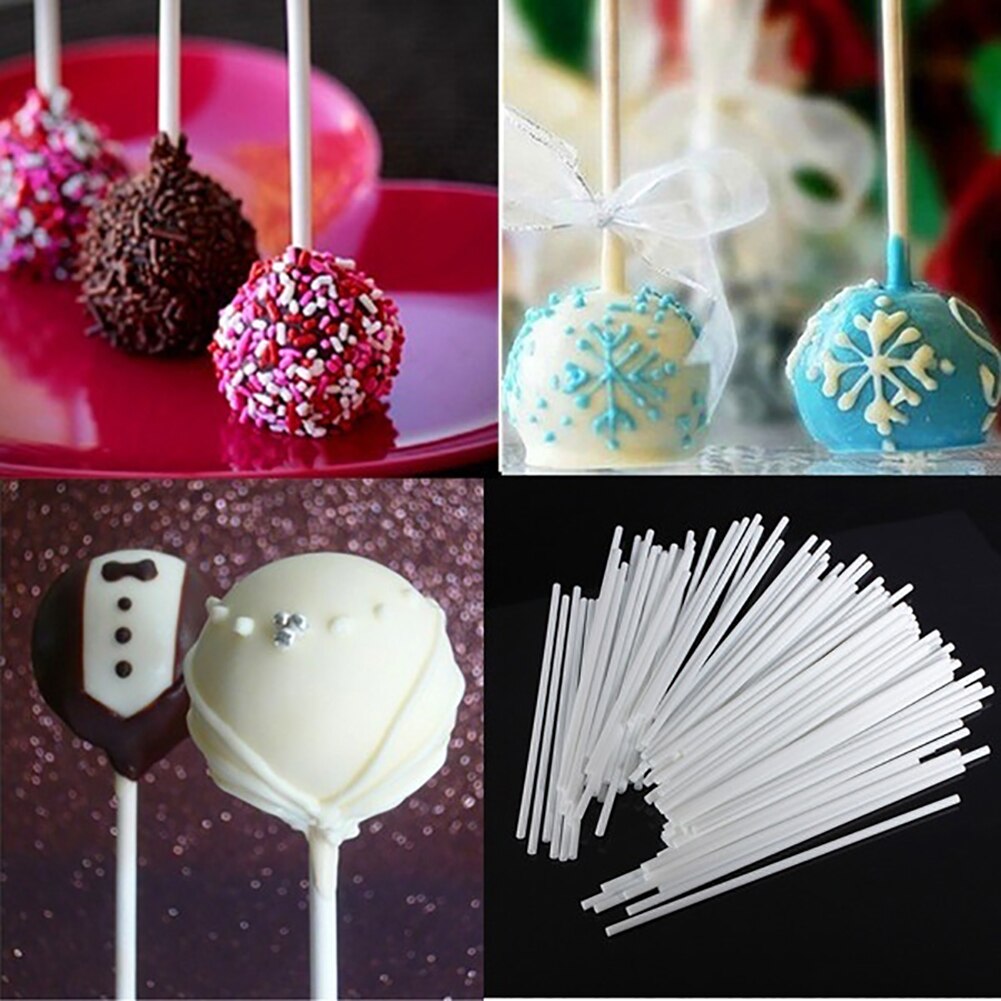 200 st sugpinnar i plast lolly lollipop godis choklad diy dekorationsform