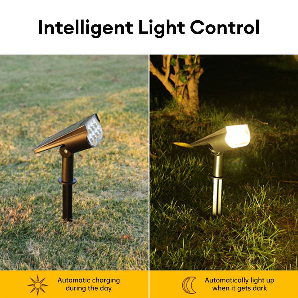 Projecteur solaire à LED IP65, induction du corps humain, usage touristique, enfichable, sol, mur, pelouse, cour, lampadaire
