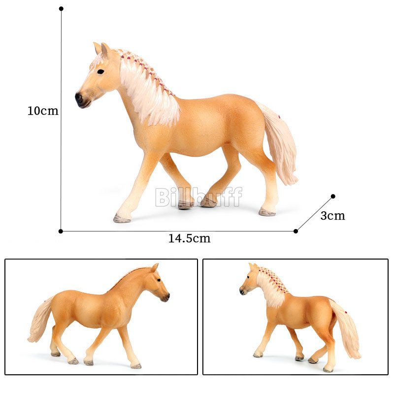 Última granja realista la valla Animal caballo jinete modelo Appaloosa Hannover caballo figuras de acción juguetes educativos para niños: Lavanda