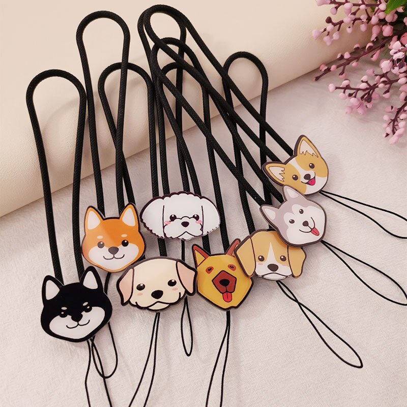 for iphone redmi xiaomi Samsung Camera Holders Keys Lanyard Short Flat Husky Silicone Lanyard Short Phone Lanyard Wrist Strap